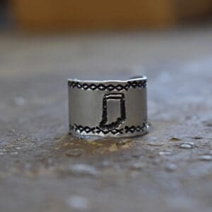 Indiana Metal Stamp Ring