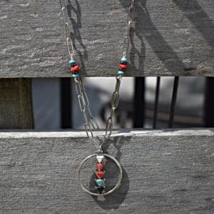 Triangle Pendant Paperclip Chain Necklace